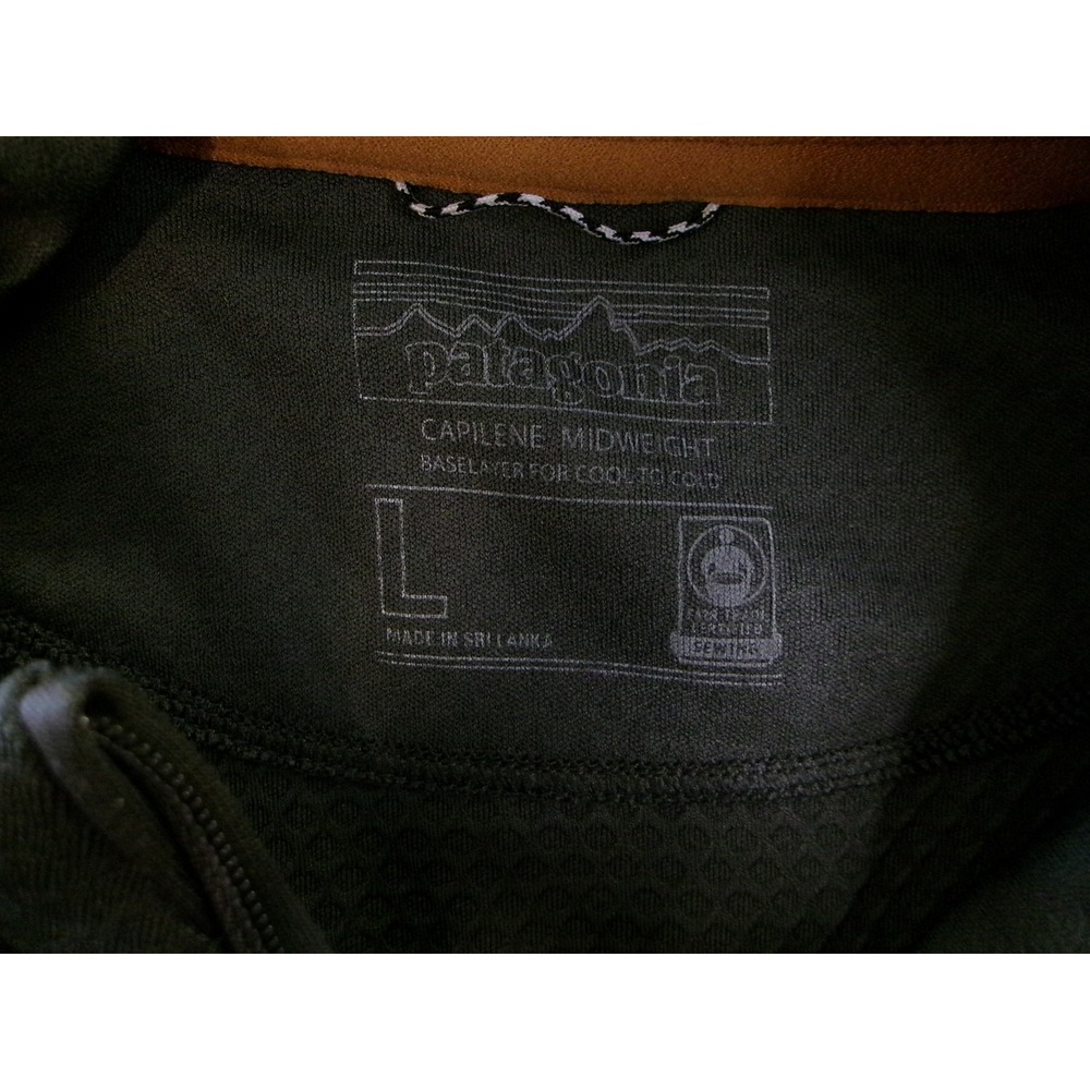 Patagonia Mens L Capilene Midweight 1/4 Zip Baselayer Gray - Picture 7 of 9